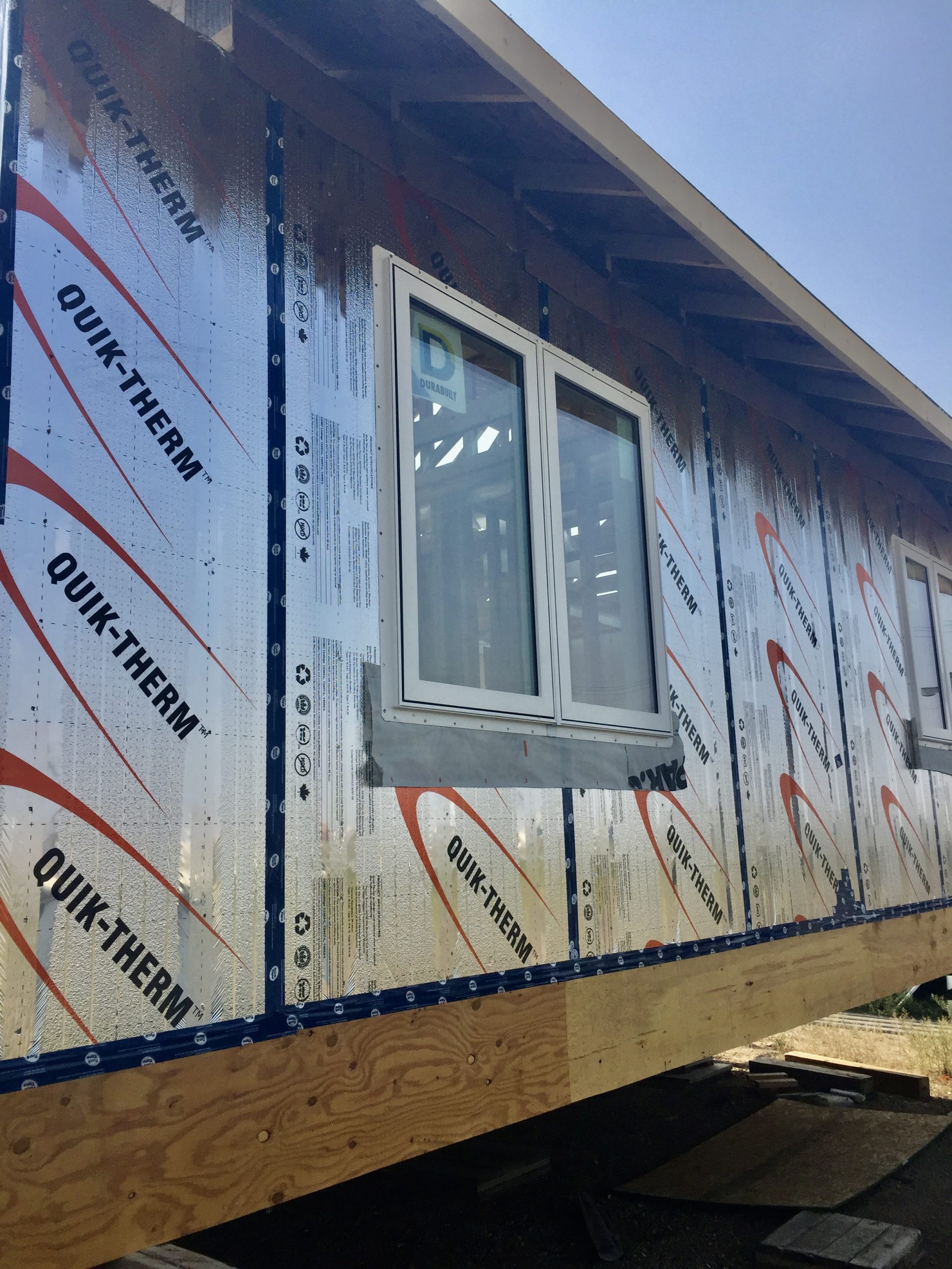 closeup of fasteners on insulation